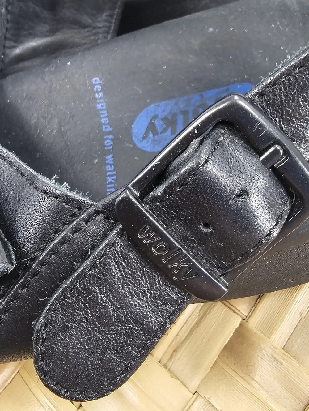 Wolky Nimes Black Sandals Size 42